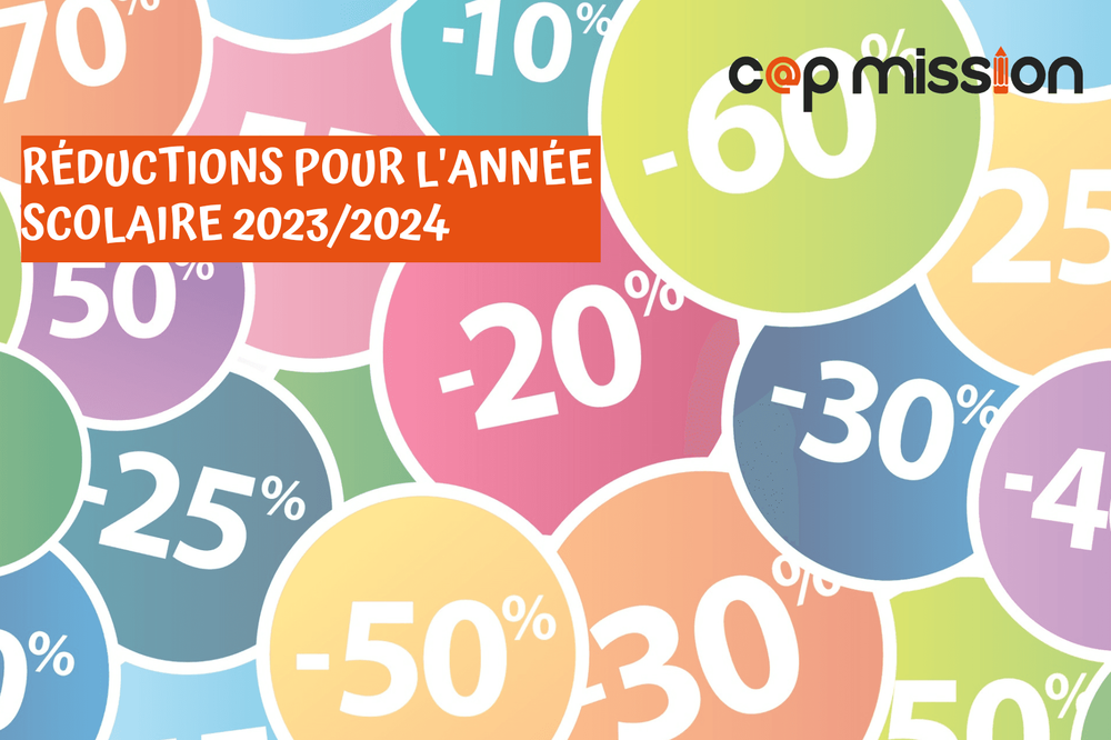 Réductions pour l'année scolaire 2023/2024