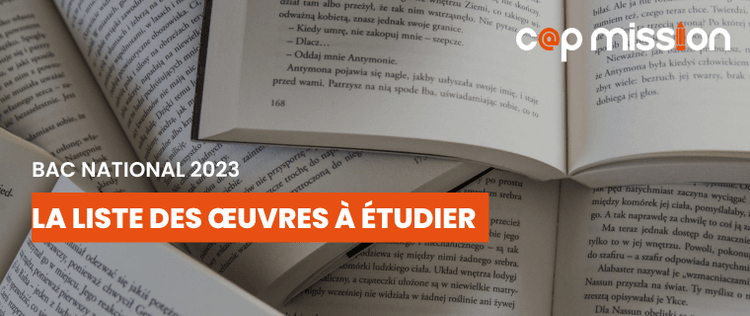 La sélection des œuvres pour le Bac de français en 2023