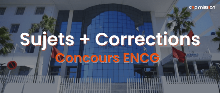 Concours ENCG, épreuves du TAFEM avec corrigé PDF